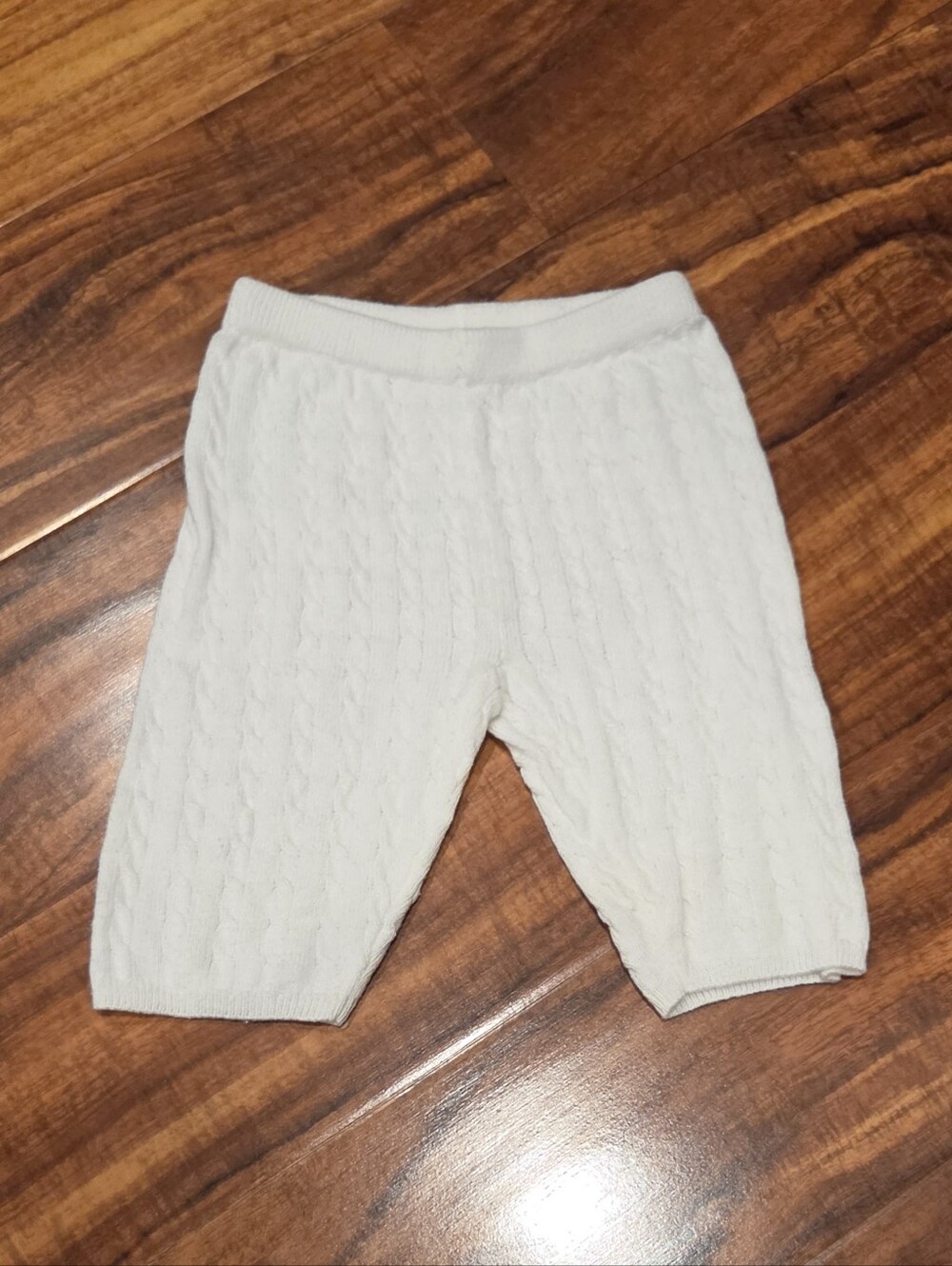 Janie and Jack EUC 0-3 Months Ivory Knit Pants